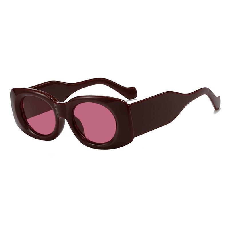 New Retro Square Simple Women Sunglasses Ins Fashionable Thick Frame Green Leopard Print Punk Men Trend Uv400 as picture