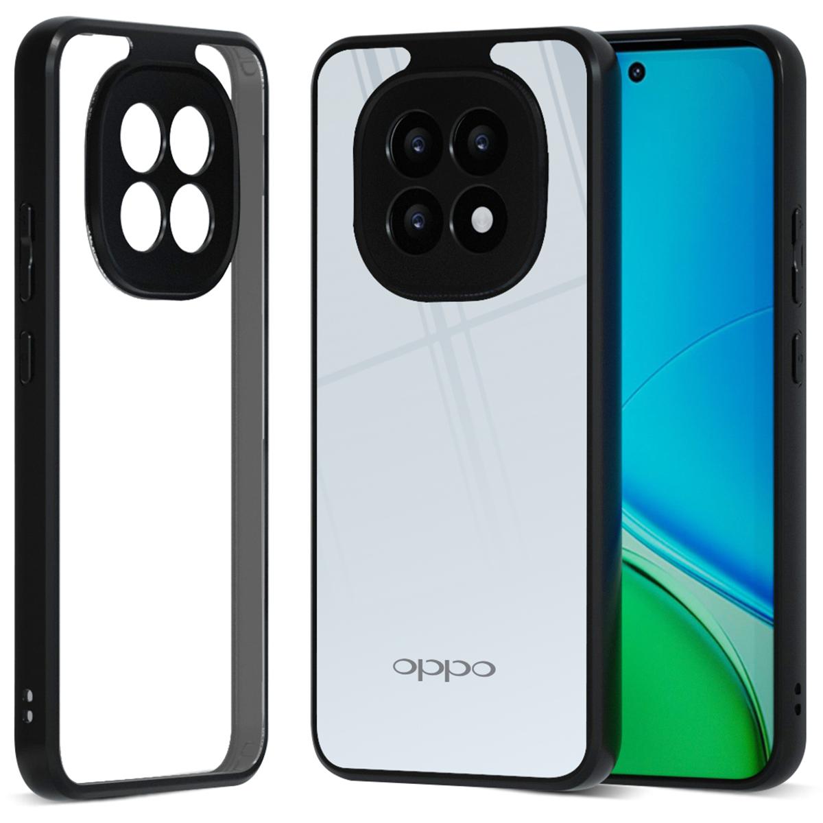 

IBMRS Чехол для Oppo F29 5G Мягкий TPU бампер Жесткая PC задняя панель Противоударный чехол для телефона Transparent Black