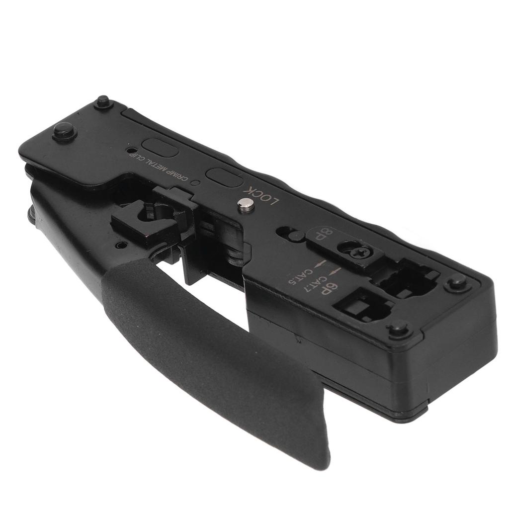 Zestaw szczypiec do zaciskania kabli z grzechotką Zaciskarka do kabli sieciowych Narzędzie do ściągania izolacji i cięcia z 10 szt. RJ