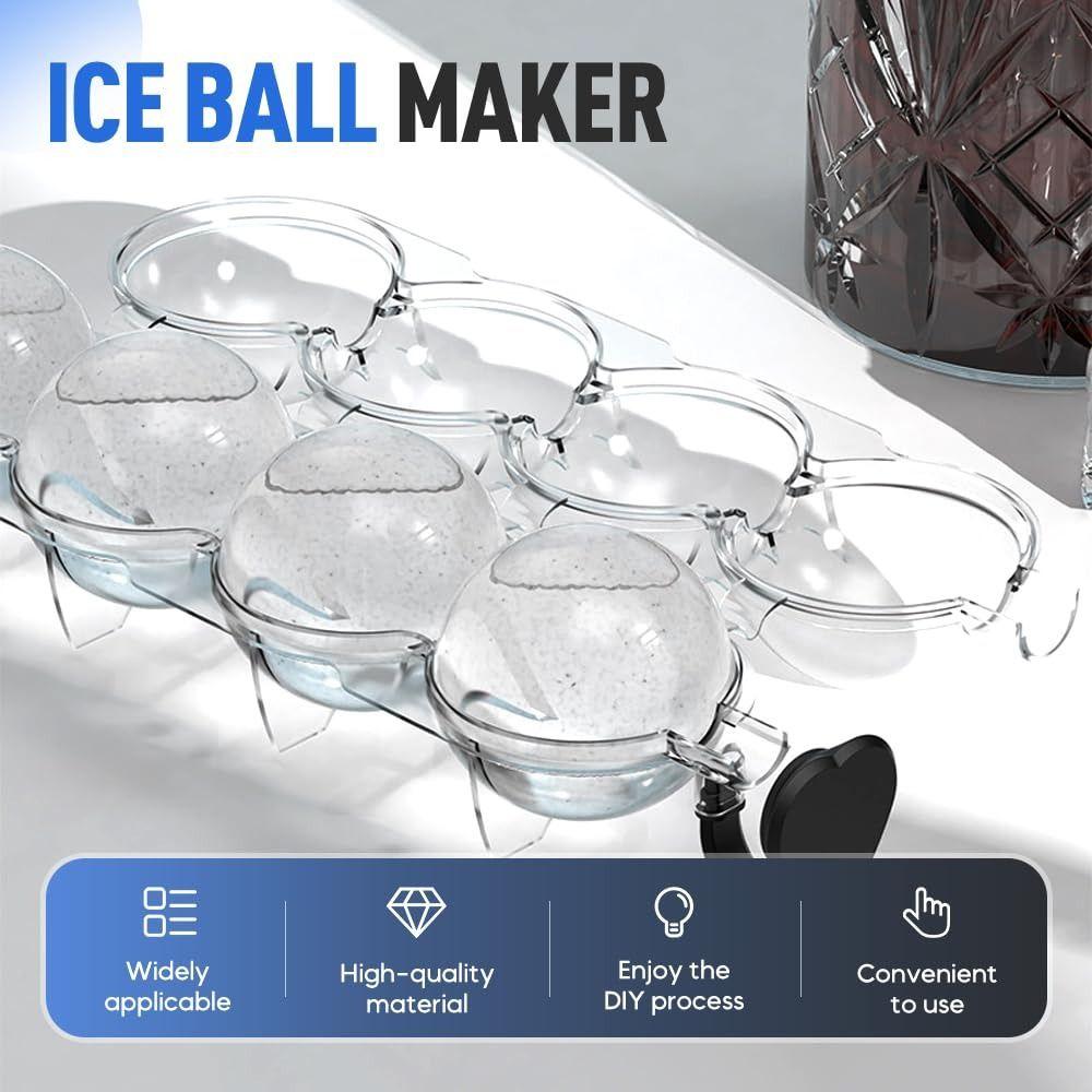 Clear Ice Ball Maker Mold Round Ice Box Summer Ice Cube Maker  for Bar Party