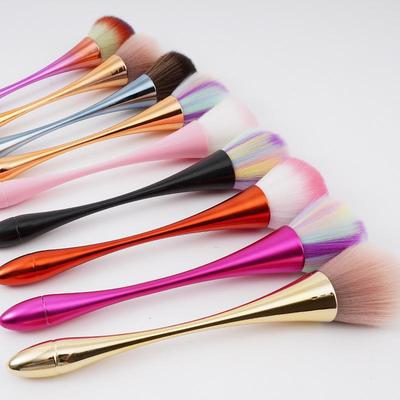 Compact Multi-Color Soft Makeup Brush for Powder & Blush In High-Footed Cup Design