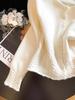 Women's 2026 Slimming Loose Knit Cardigan - Soft & Fluffy Crocheted Sweater Top for Autumn/Winter