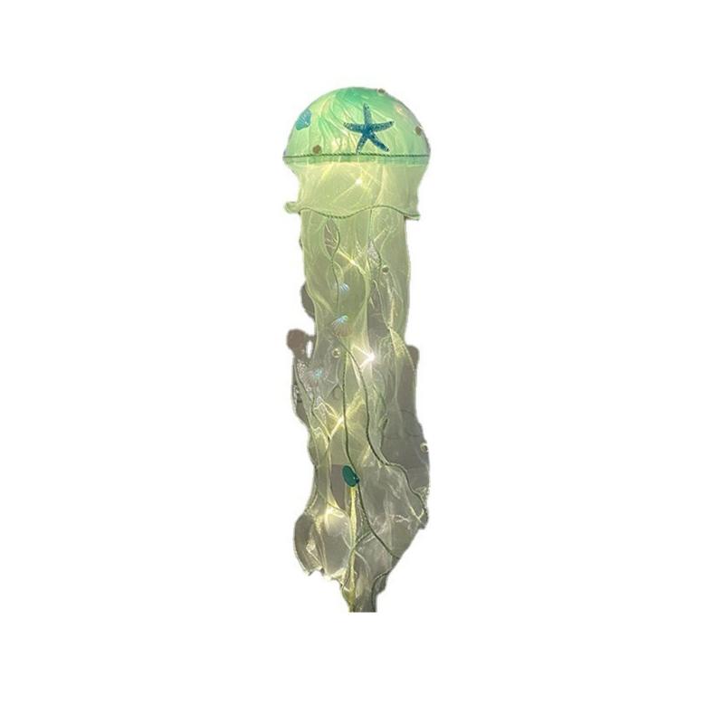 Hanging Jellyfish Light Glowing Night Hanging Light Crafts Household for Indoor Outdoor Garden Yard Decoration