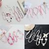 Clear Butterfly Mobile Phone Strap Beads Lanyard For Keys Bow Knot Artificial Pearl Wrist Phone Charm Anti Lost Cellphone Chain
