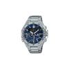 EDIFICE Business Fashion Trend Heart of Darkness Classic Three Eyed Pointer Design Date Display Quartz Movement Japanese and ECB-10YD-2APR