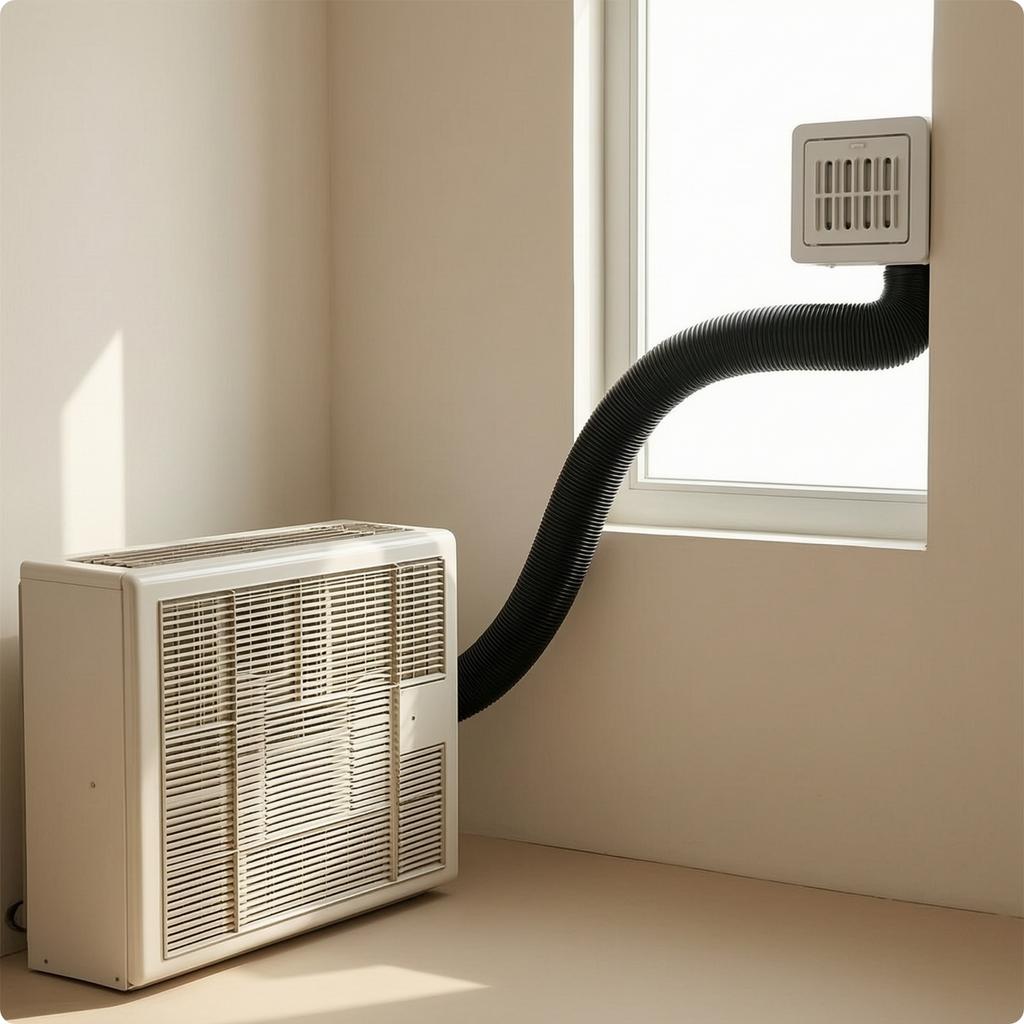 Portable Air Conditioning Exhaust Hose 130mm Portable Air Conditioner Vent Hose Exhaust Tube with Ribbed Body Flexible