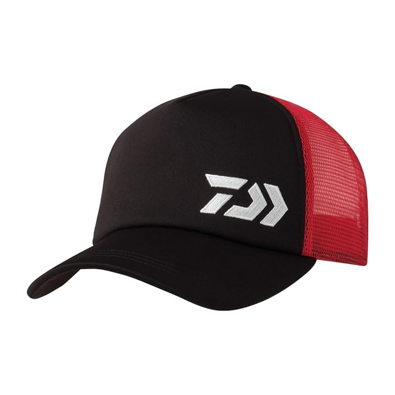 

[DAIWA] cushion half mesh cap 24DC-6424 black red free