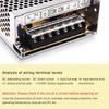 220V to 12V/24V/5V Switching Power Supply, 2A-20A High-Power Transformer for LED Strips & Monitoring Systems