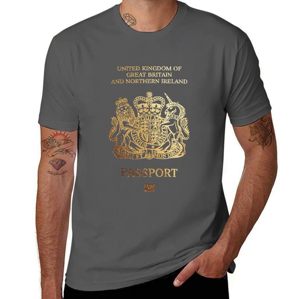 British Passport Cover TShirt Quick Dry Light Sports TShirt