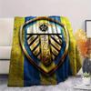 1PC Custom Name Leeds United F.C. Patterned Flannel Blanket Suitable For All Seasons for Home Decor Warmth and Comfort Gifts Holiday Present -HE143