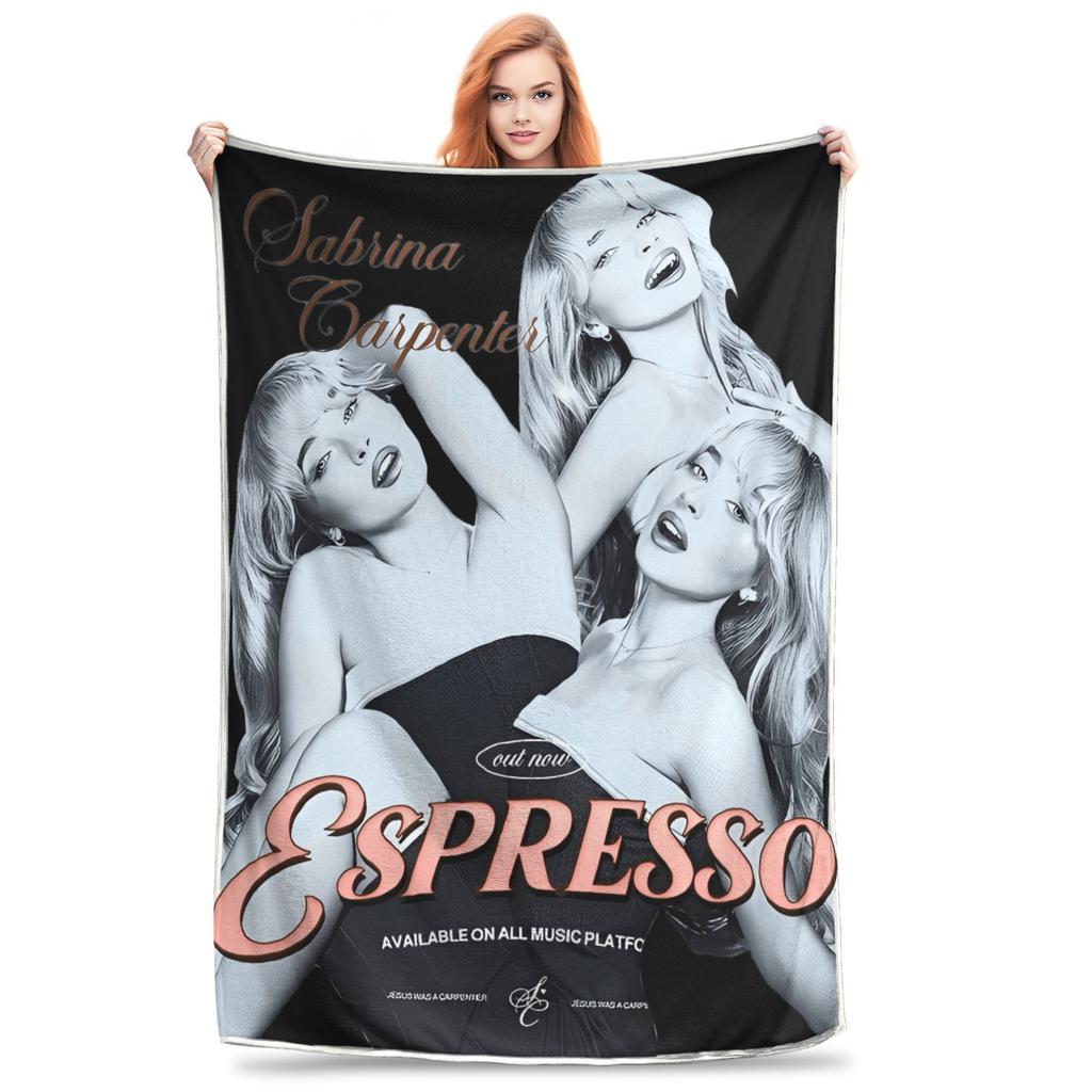 Sabrina Caprenter Plush Blanket Boys Flannel Bedding Throws For Couch Chair Sofa Bed Warm Soft Customized Quality Bedspread