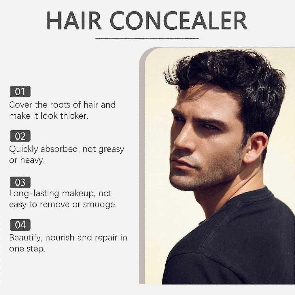 Hair Liquid Concealer Hairdressing Brown Black Natural Color Mild Long Lasting Easy To Clean Refreshing Hairdressing Agent