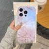 Pink Sakura Phone Case For IPhone 17 16 15 14 Plus 13 12 11 Pro Max Phone Back Cover Transparent Shockproof Cover