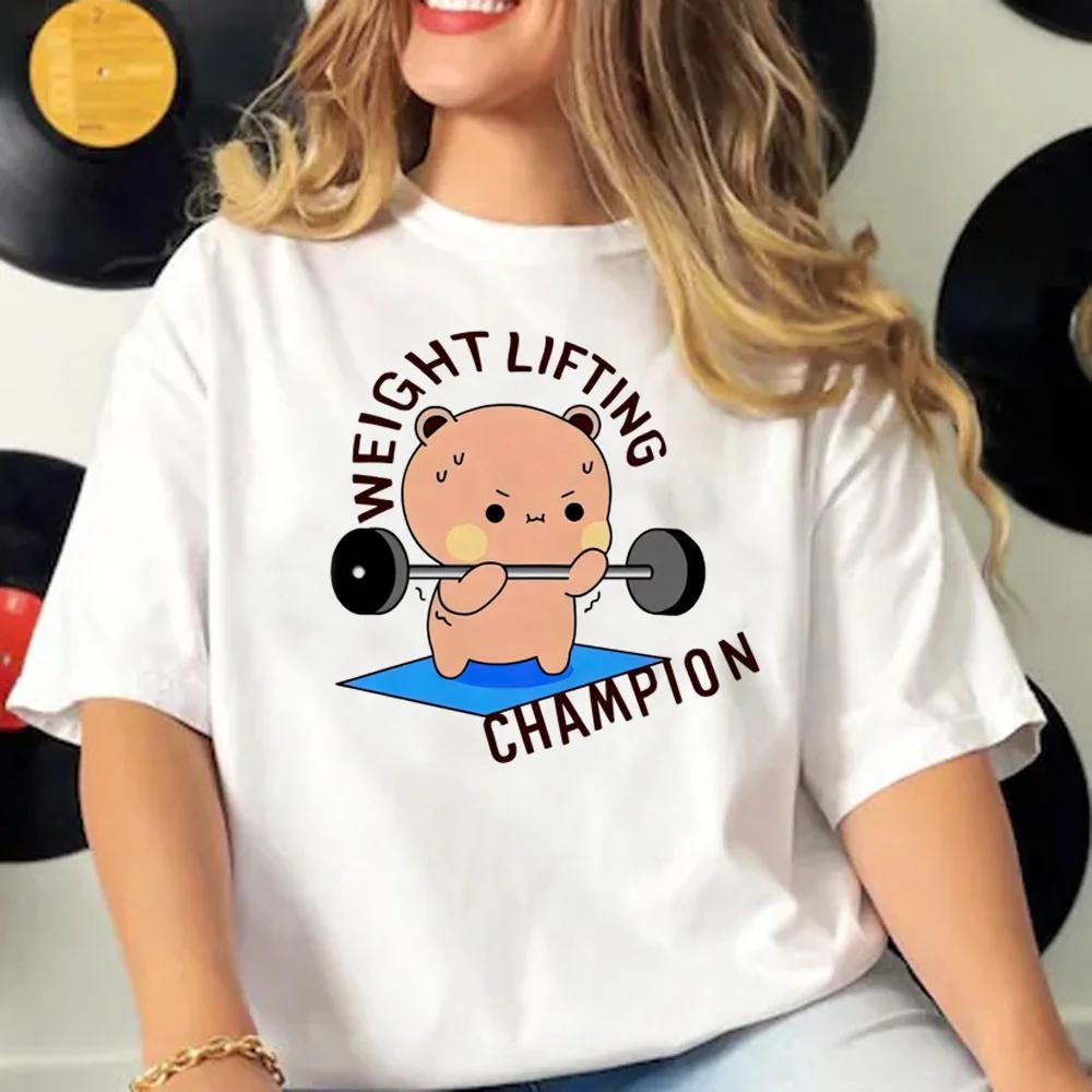 Bubu and Dudu Cartoon Tee Women Manga Top Female Funny Clothes Short Sleeves T Shirt Harajuku Graphic Top Casual Tee