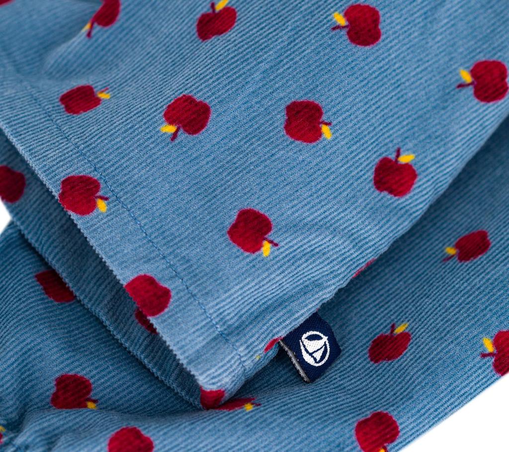 Petit Bateau Long Sleeve Blouse Light 18 81cm A0DZN, Blue/Multicolor, Months,