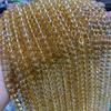 Perles Citrine Jaune Naturelle & Quartz Rutile Doré pour Bracelet/Collier de Bijoux DIY.