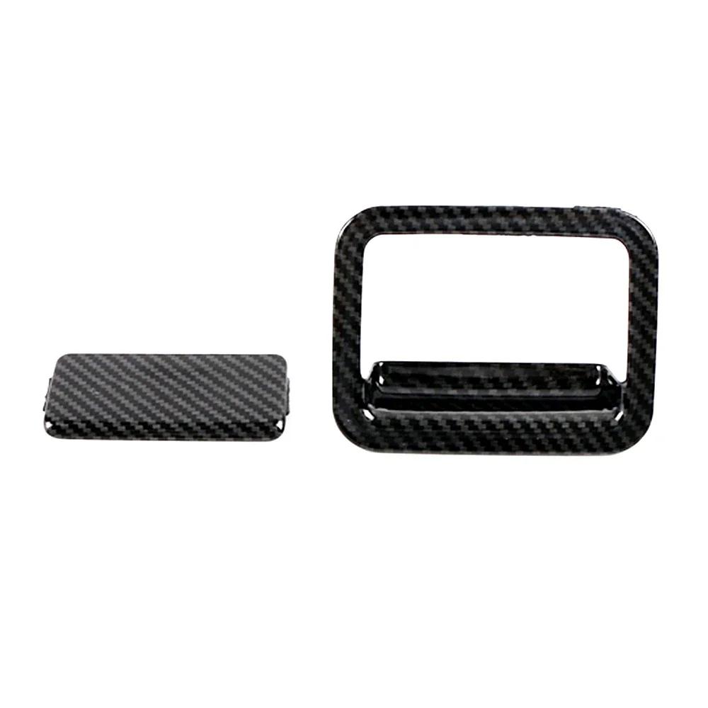 For Toyota Rav 4 Rav4 -2025 Glove Storage Box Adjust Switch Button Cover Trim Carbon Fiber Color ABS Interior Moulding
