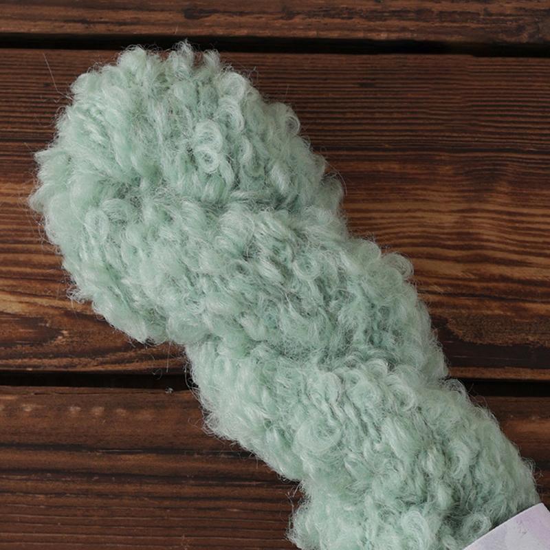 Wool Circle Solid Color Yarn Hand Woven Diy Scarf Hat Sweater Medium Thick Merino Wool Thread Soft And Comfortable Fluffy
