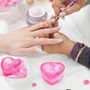 1 buc cristal roz sticlă Dappen dish acrilic pudră lichid suport recipient inimă formă unghii capac ceașcă bol manichiură accesorii