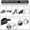 1/5/10PCS Adhesive Hat Hooks For Wall Hat Holder Organizer Baseball Caps Hat Rack No Drilling Multi Purpose Strong Hat Hangers