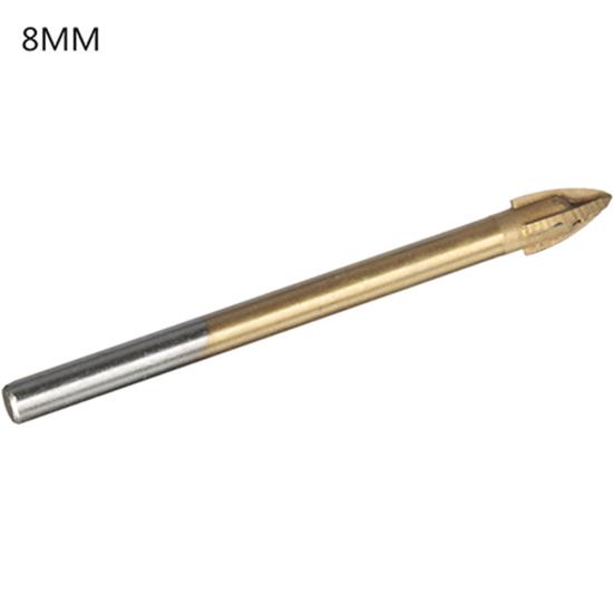 6 8 10 12mm Tungsten Carbide Cross Spear Head Drill Bit Tile Glass Ceramics