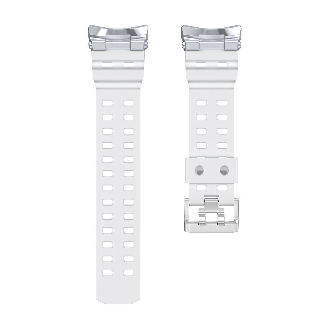 Rugged Sport Band For Samsung Galaxy Watch 8 40mm 44mm Strap Silicone Band with Stainless Steel Connector For Galaxy Watch 8 Classic 46mm