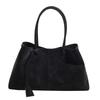 High Quality Versatile Tote Bag Large Capacity Faux Suede Shoulder Bag Solid Color Handbag for Women