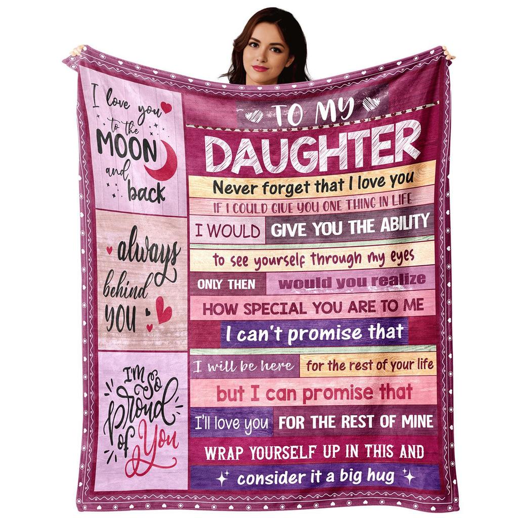 Holiday Gift For Daughter Flannel Blanket Bedroom Sofa Air Conditioner Blanket Nap Blanket