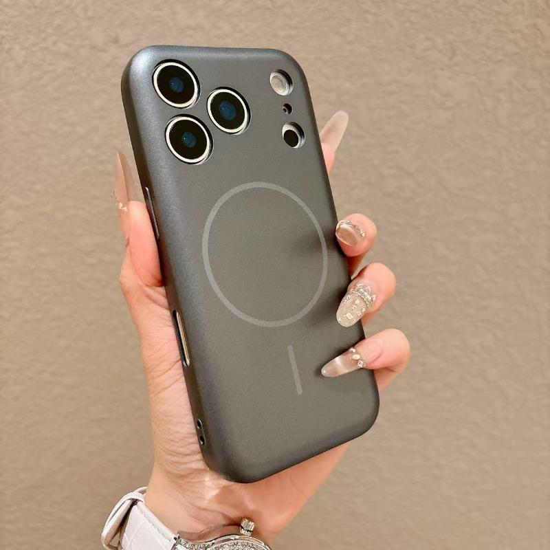 Matte finish Liquid Silicone For Case For For Iphone 17 16 1 14 13 Pro Max Magnetic Wireless Charger Fall prevention Cover