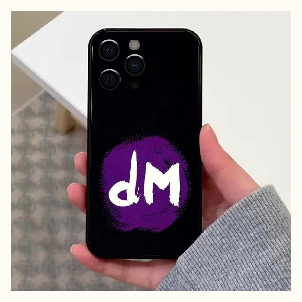 

D-Depeche Mode Rock Band Phone Case For Apple iPhone 15,14,13,12,11,Pro,X,XS,Max,XR,Plus,Mini Soft Black Cover iPhone12mini