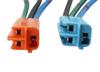 KITACO Turn Signal Light Conversion Harness of Universal Connector Sky K-CON (Honda W/Set 1) 3-Pin (Orange/Left, Blue/Right) 0900-755-01102