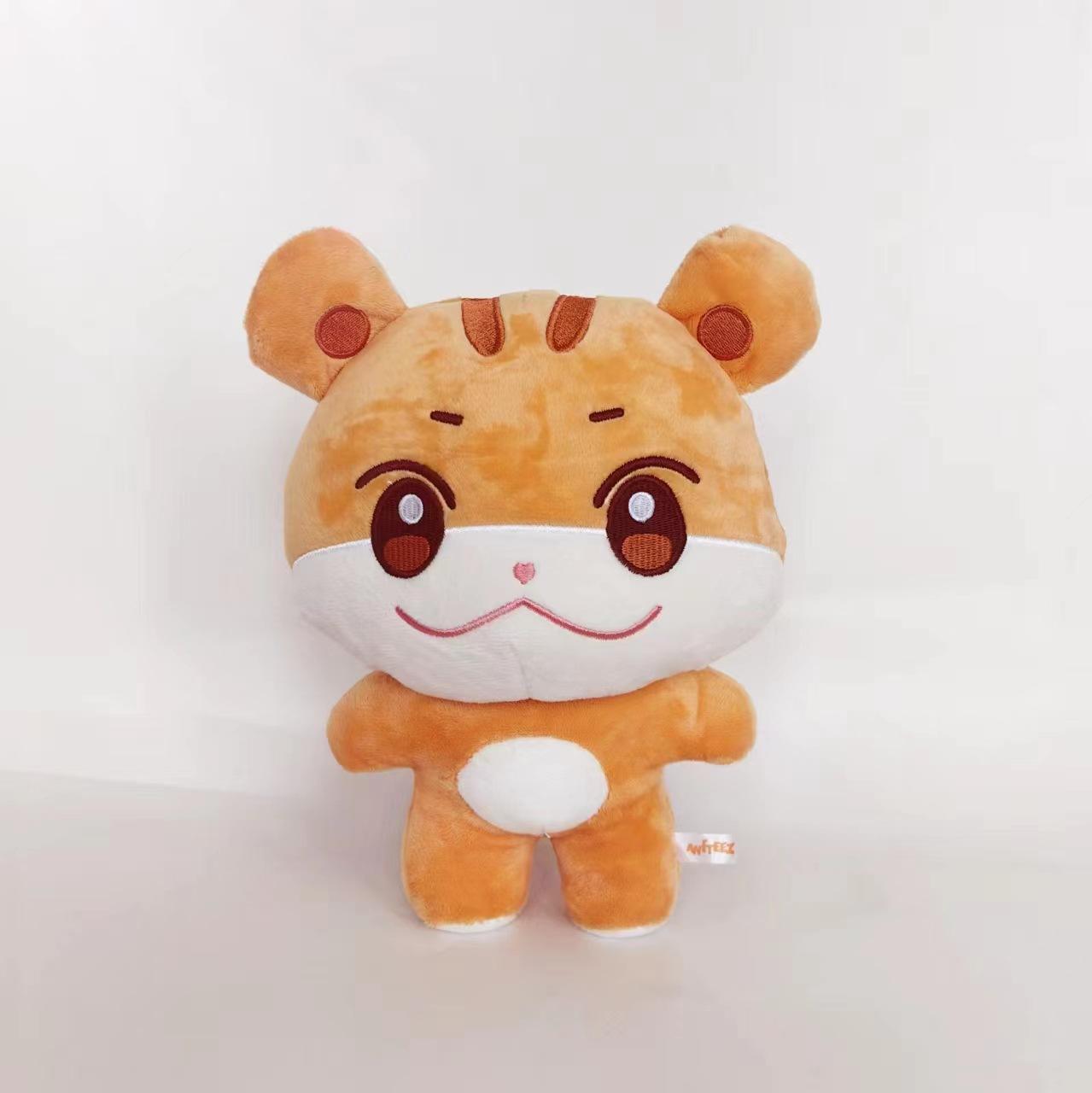 10/25cm ATEEZ Plush Aniteez Plush Toy Hongjoong Seonghwa Yunho Yeosang San Mingi Wooyoung Stuffed Doll Peluche Animal Fans Gift 10cm оранжевый