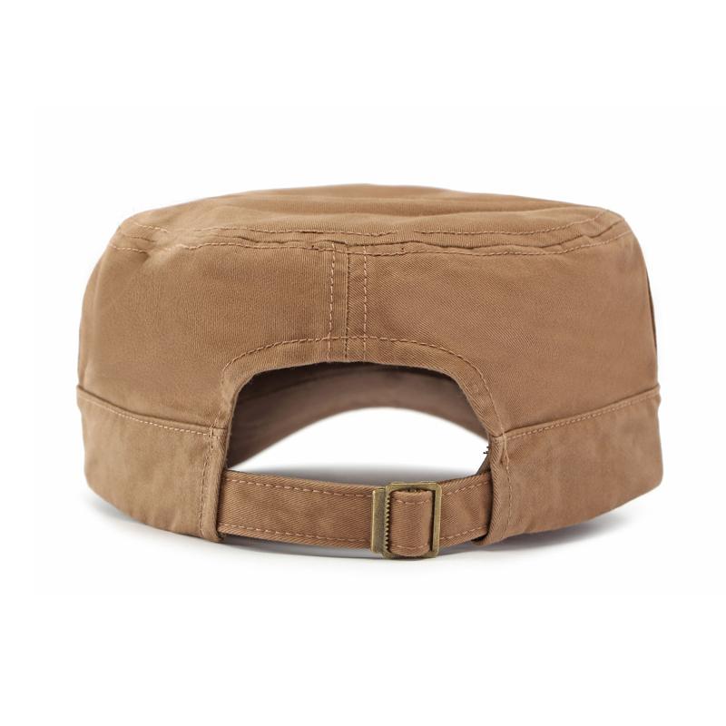 Men's Cotton Flat Top Hat Outdoor Sun Protection Cap
