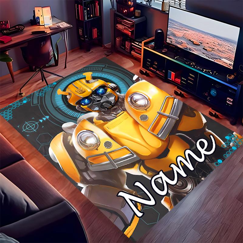 Custom personalization Bumblebee Print Area Rug - Soft, Washable Non-Slip Indoor Mat,Living Room,Home&Office Decorative Rug