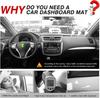 Dashboard Cover Mat for 2013-2018 Nissan Altima Accessories Dash Cover Flannel Dash Mat Sunshade Glare UV Rays Protector