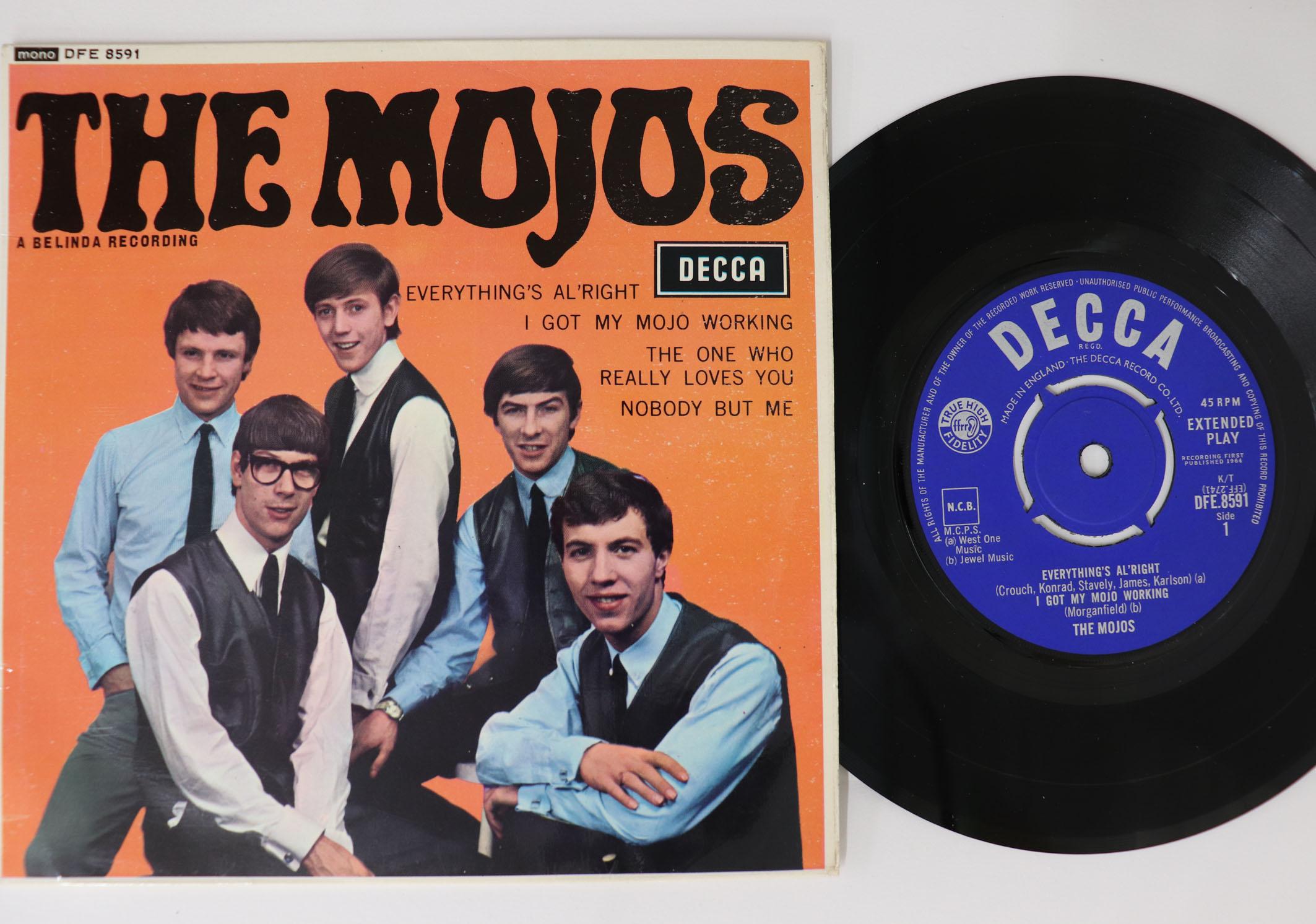 

7inch Record MOJOS - Everything s Al Right / I Got My M DFE8591 DECCA 1964 UK Rock Used