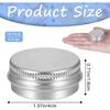 05 Ounce Aluminum Tin Jars with Screw Lids 15 ml Round Aluminum Tin Cans Jar Refillable Containers Empty Tins Containers Bottle for Salve Cosmetic Lip