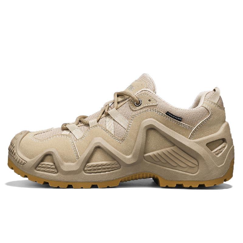 Low-top Platform Climbing Shoes, Spring and Autumn Men's Wear-resistant, Non-slip and Breathable Hiking Shoes, Retro Lace-up Men's Shoes