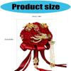 Handmade Silk Flower Bridal Bouquets Delicate Handheld Flower Arrangement Elegant Wedding Party Flower Bunch Ornament