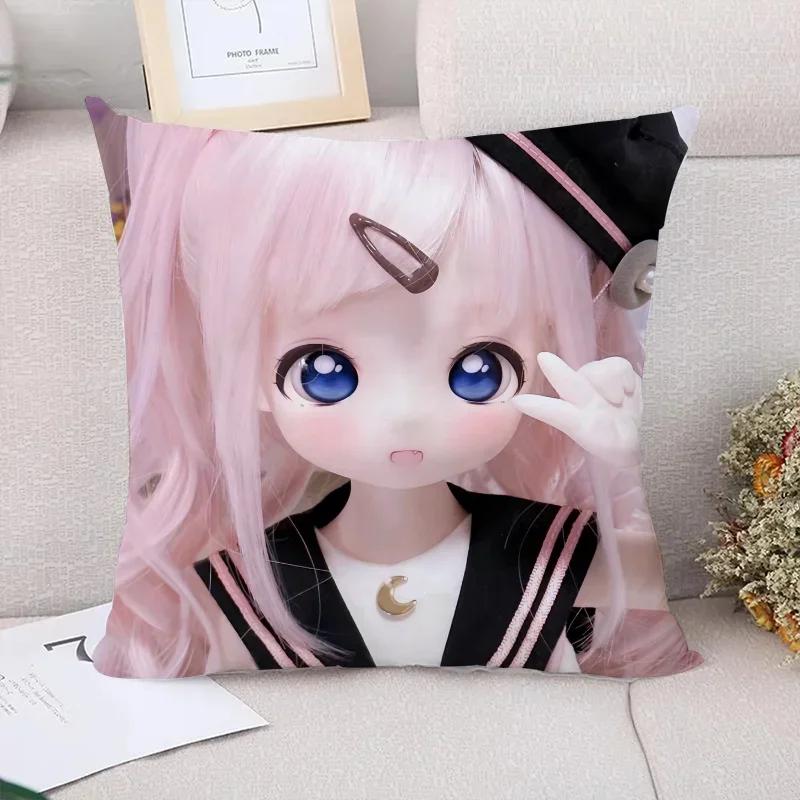 Fall Pillow Cover x B-Barbie Dolls Decorative Pillowcases  Car Decoration Sofa Cushions Cushion Covers for Bed Pillows