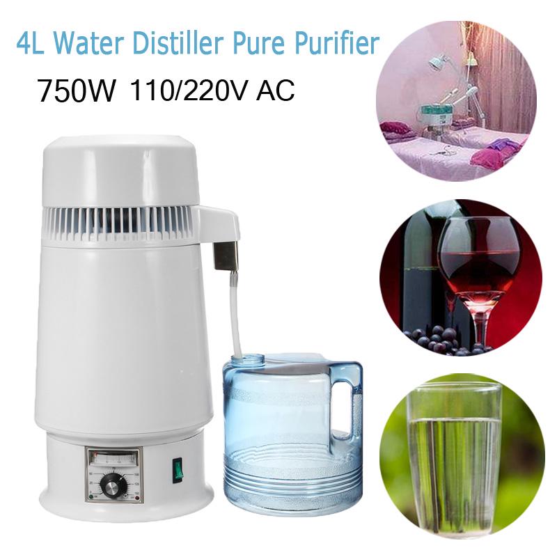 Pure Water Distiller 750W 220V 4L Water Purifier Filter Dental Medical Hospital Pure Water Distiller 750W 220V 4L Water Purifier Filter Dental Medical Hospital