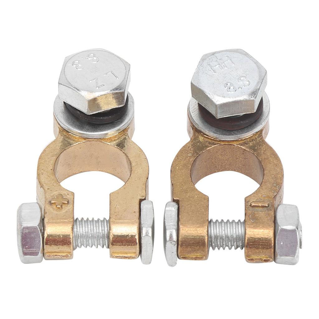 4pcs Battery Cable Terminal 300A Brass Battery Terminal Connector M10 for Automobiles Trucks Caravan