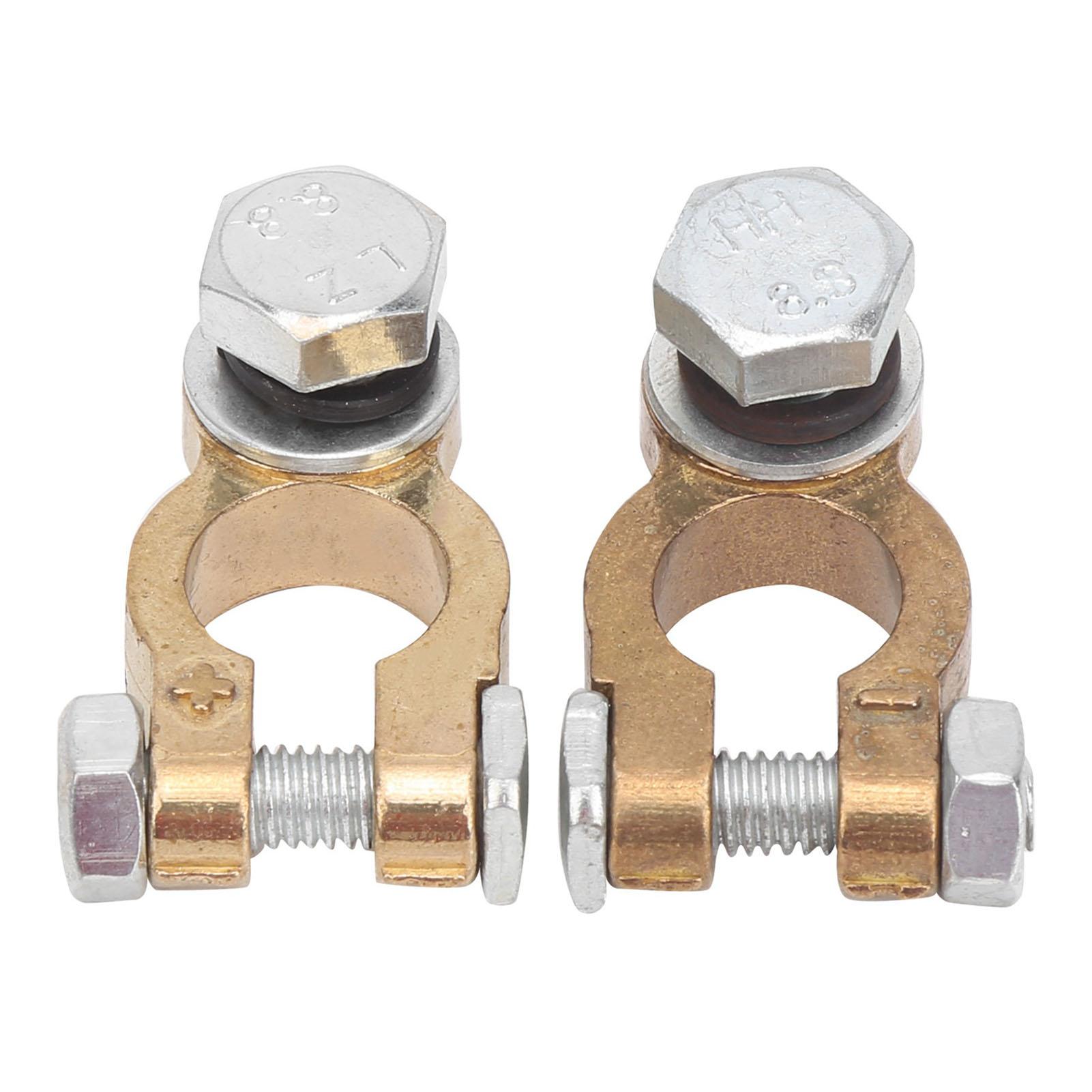 

4pcs Battery Cable Terminal 300A Brass Battery Terminal Connector M10 for Automobiles Trucks Caravan
