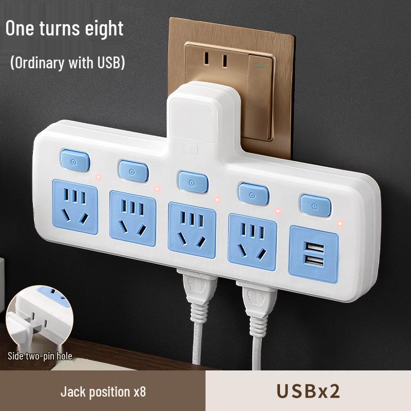 High-Power 16A Multi-Position Socket Board with USB