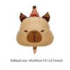 Cartoon Kawaii Capybara Theme Aluminium Film Balloon Kids Children Birthday Balloon Toy Baby Shower Globos Decoration Supplies