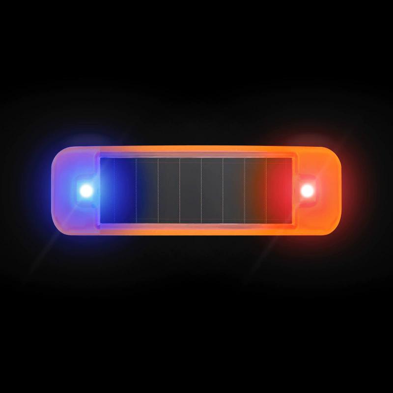 Mini LED Solar Power Car Warning Light Night Security Simulated Alarm Wireless Anti-Theft Caution Lamp Flashing Dummy Alarm Lamp