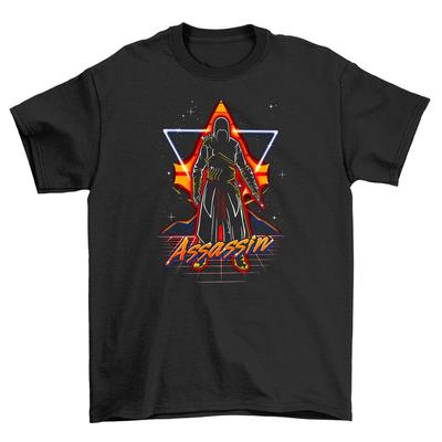 Retro Assassin Tee: Slice of Nostalgia! 100% Cotton Funny T-shirt, Unisex Design