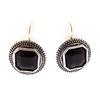 Les Trésors De Lily [J5971] - Boucles Créateur 'Cunégonde' noir argenté