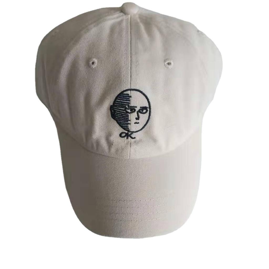 Popular One Punch Superman Anime Embroidery OK Saitama Teacher Baseball Cap Men's and Women's Peaked Cap Versatile Bent Hat