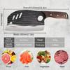 2pcs Stainless Steel Sharp Kitchen Boning Knife Forged Handmade Chef Meat Cleaver Butcher Fruit Vegetable Knives Set
